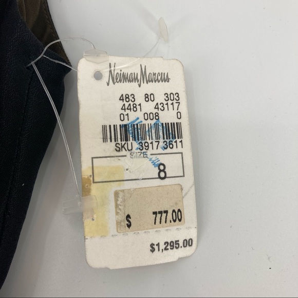 NEW! Brioni Women’s Sleeveless Silk Blen Blouse with Side Button Detail - Size 8 - Picture 12 of 12